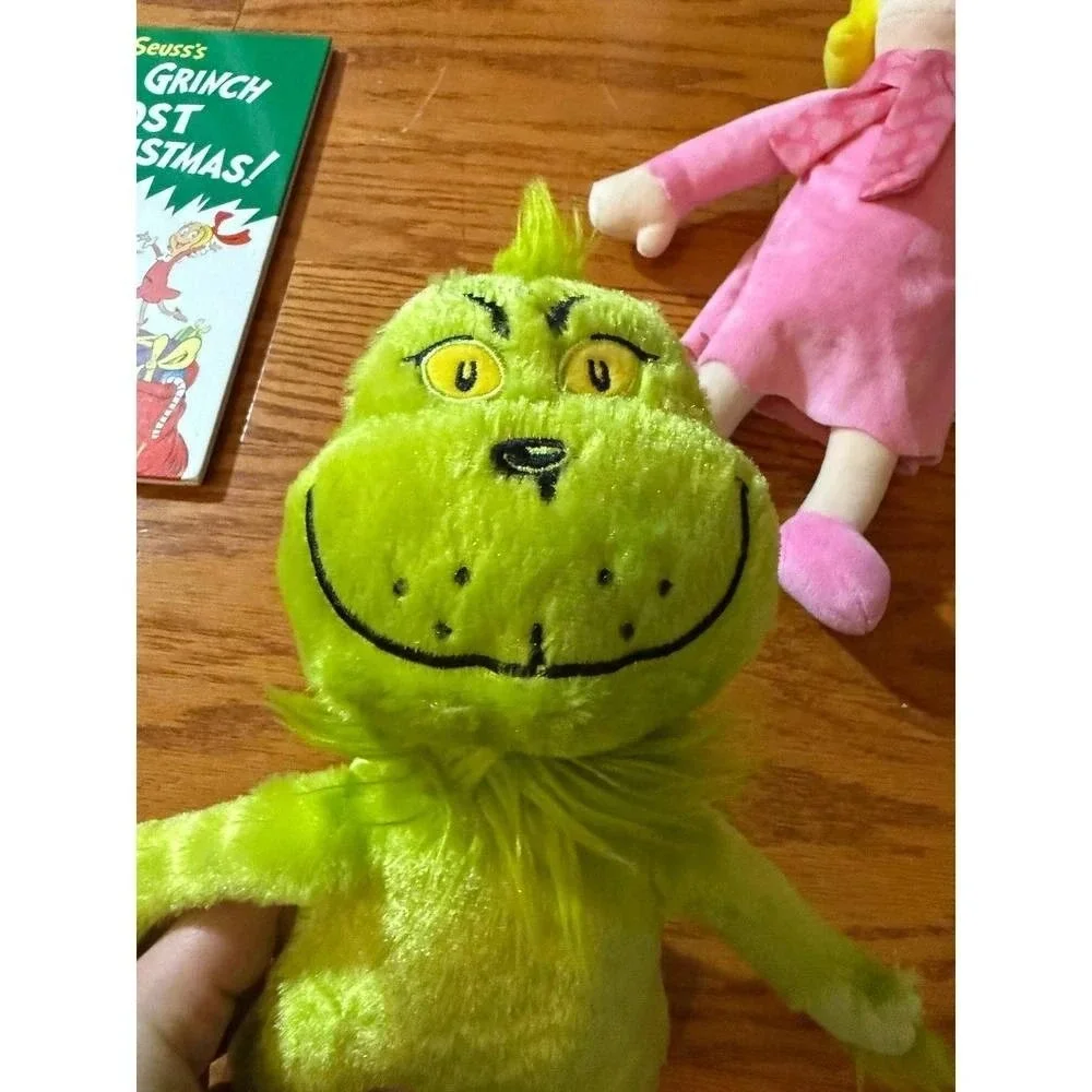 Bundle of Grinch and Cindy Lou Who Plush and 